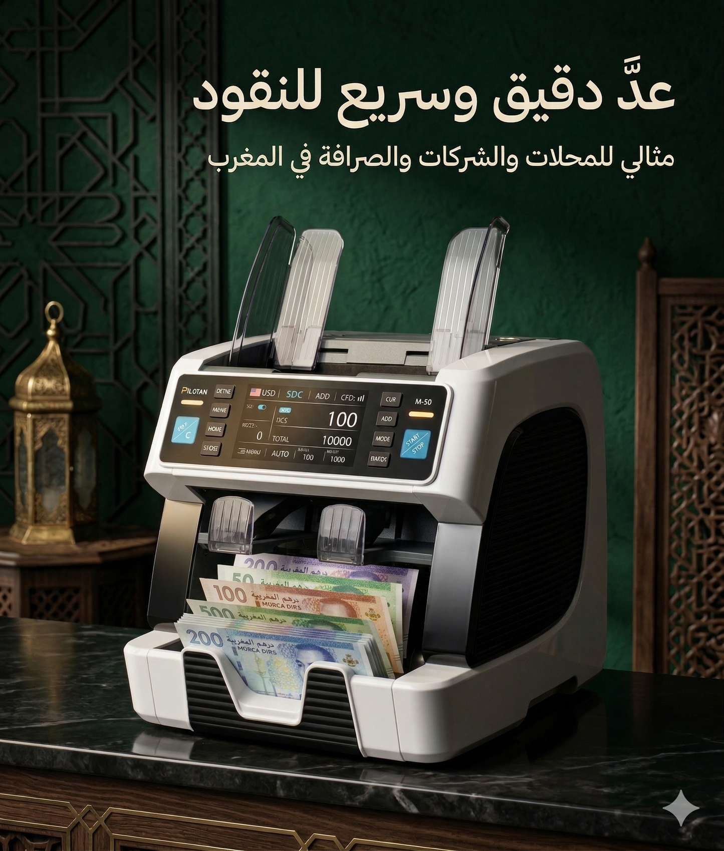 الجهاز الذي تستعمله البنوك المغربية لعدّ وفرز النقود