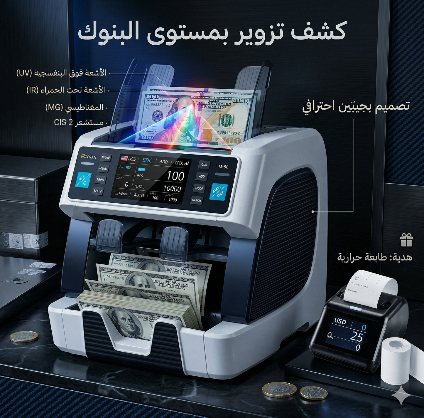 الجهاز الذي تستعمله البنوك المغربية لعدّ وفرز النقود