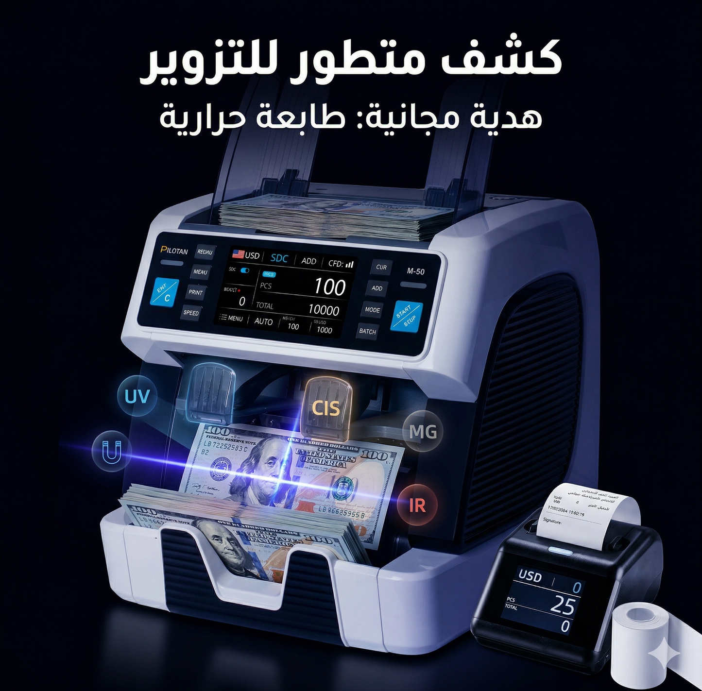 الجهاز الذي تستعمله البنوك المغربية لعدّ وفرز النقود
